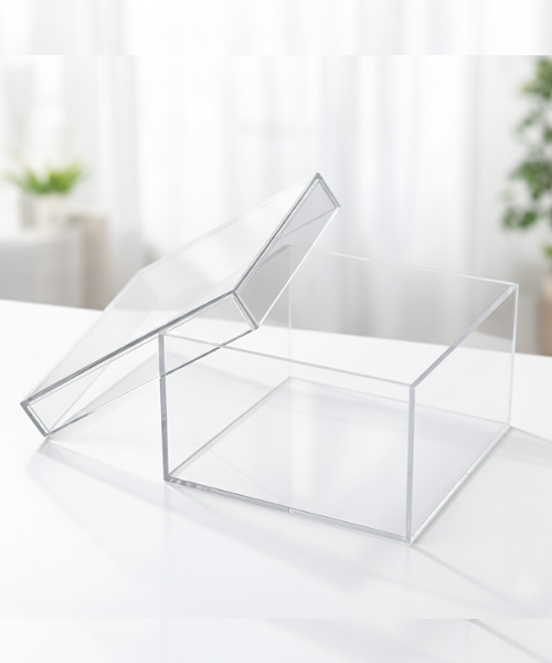 Acrylic Box with Lid – Perfect for Storage, Display & Gifting