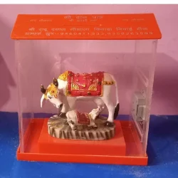 Gaushala Donation Box With Cow Murti