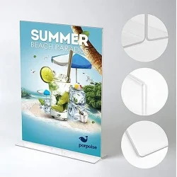 Acrylic A4 Display Stand T Shape